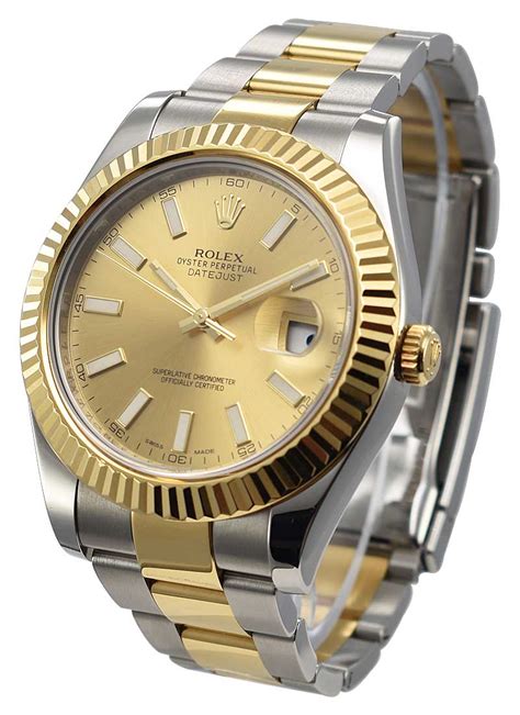 used rolex datejust 41 two tone|used rolex 41mm day date.